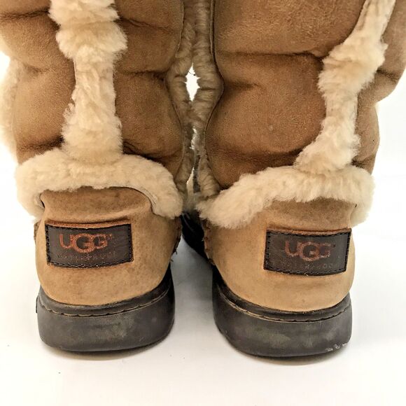 UGG Australia Katia Boots Women's 5 Brown Waterproof Suede Sheepskin 1008030 - Picture 5 of 11